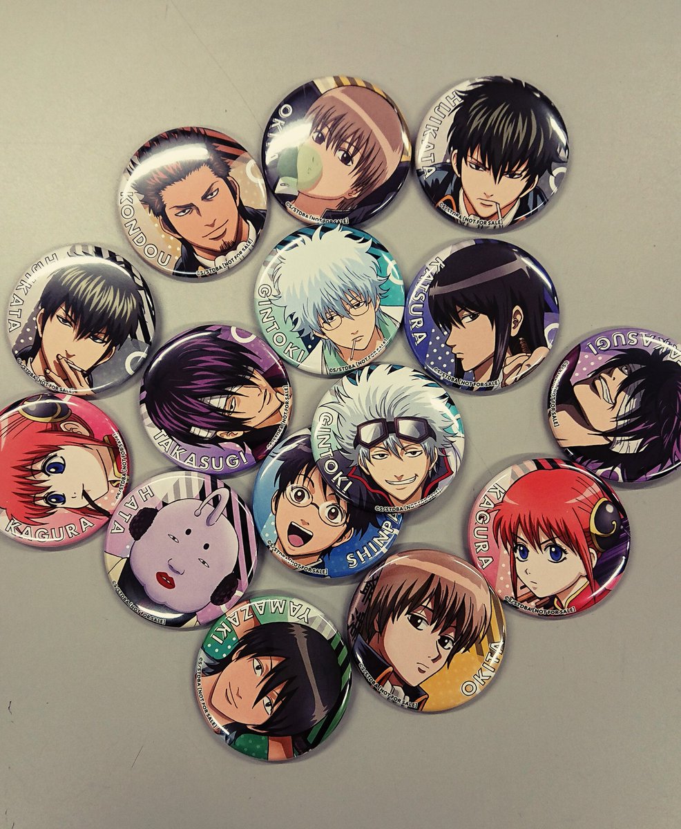 限定品】銀魂 ジャンフェス'26 アニプレックス 抽選会 缶バッジ坂田銀