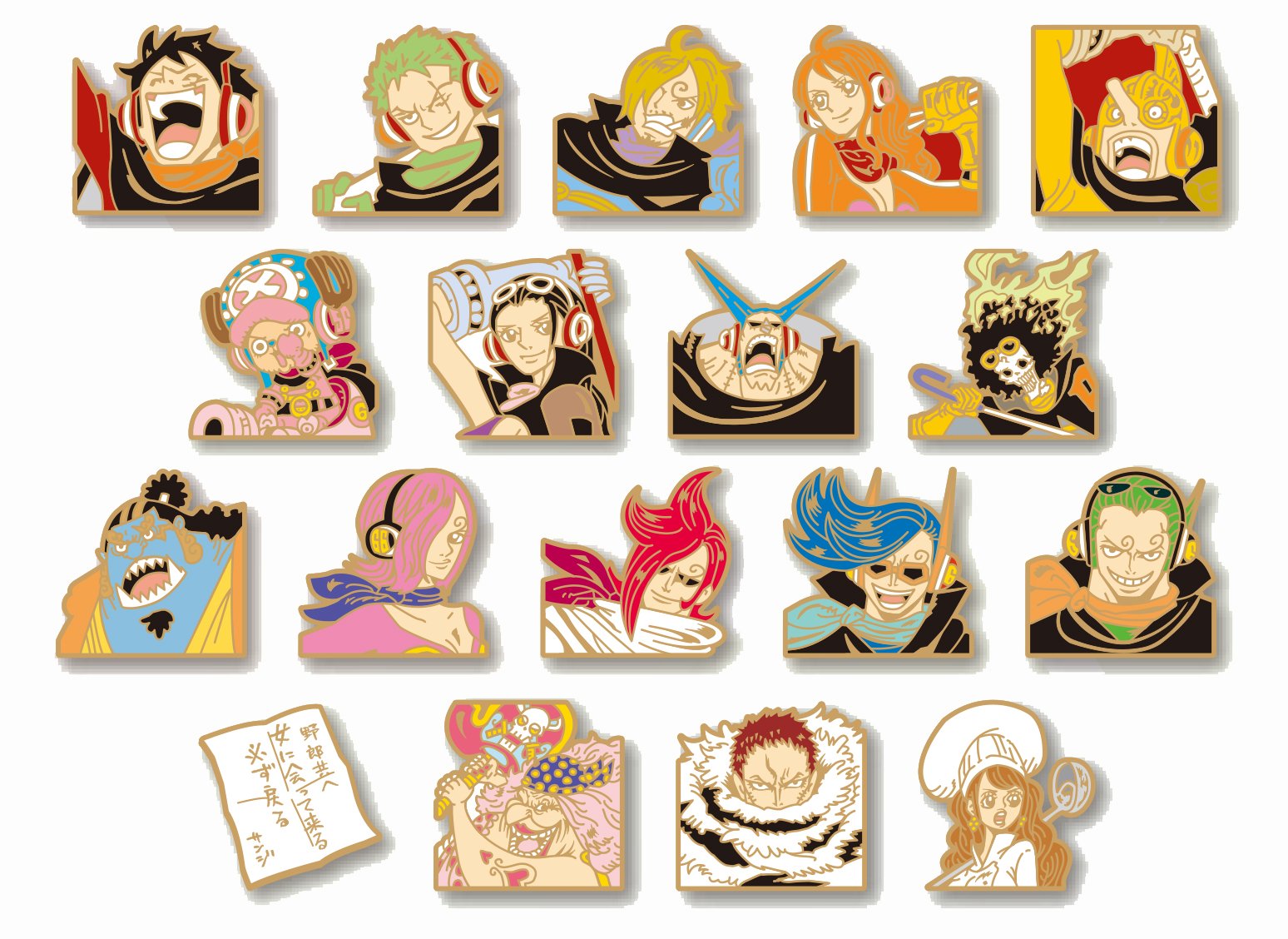 ONE PIECE ジャンプショップ限定 キャラクターピンズ ニジ ジャンプ