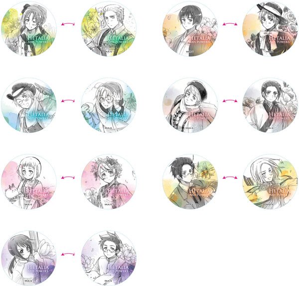 ヘタリア Axis Powers チェンジング缶バッジ オーストリア ヘタリア