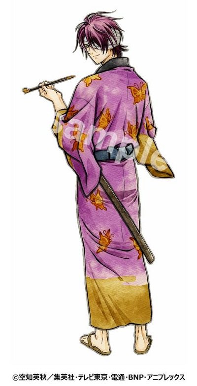 銀魂 じぇいわーるど J-WORLD 花鳥風月 高杉晋助 缶バッジ 銀魂×