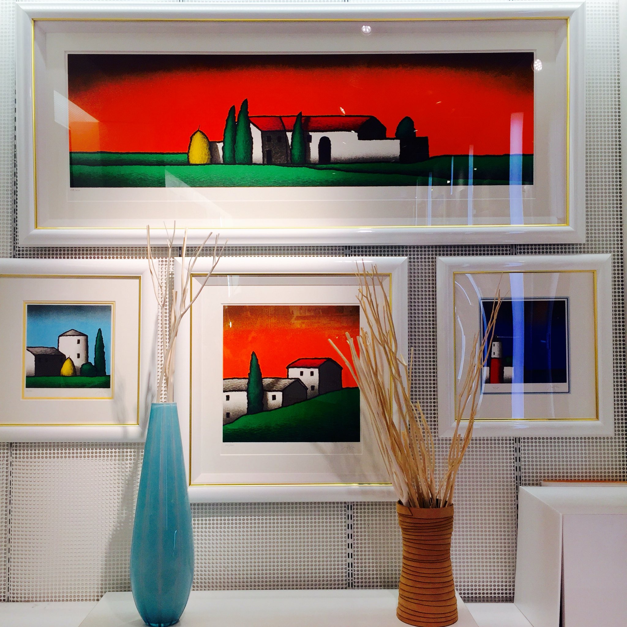 杉本好夫 版画 岐阜県高山市 吉島家 土間と周辺の部屋 杉本好夫