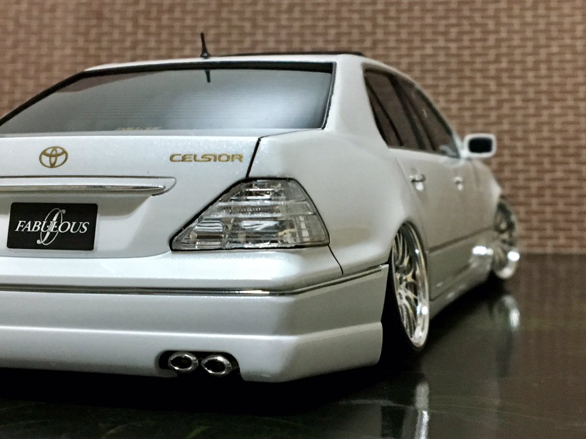 アオシマの30セルシオ後期完成！ ファブレスエアロ、エイムゲイン