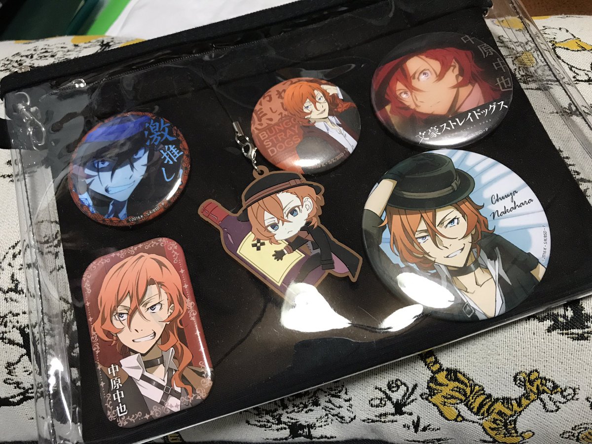 文豪ストレイドッグス 大博覧会 缶バッジ 中原中也 アニメ描き下ろし