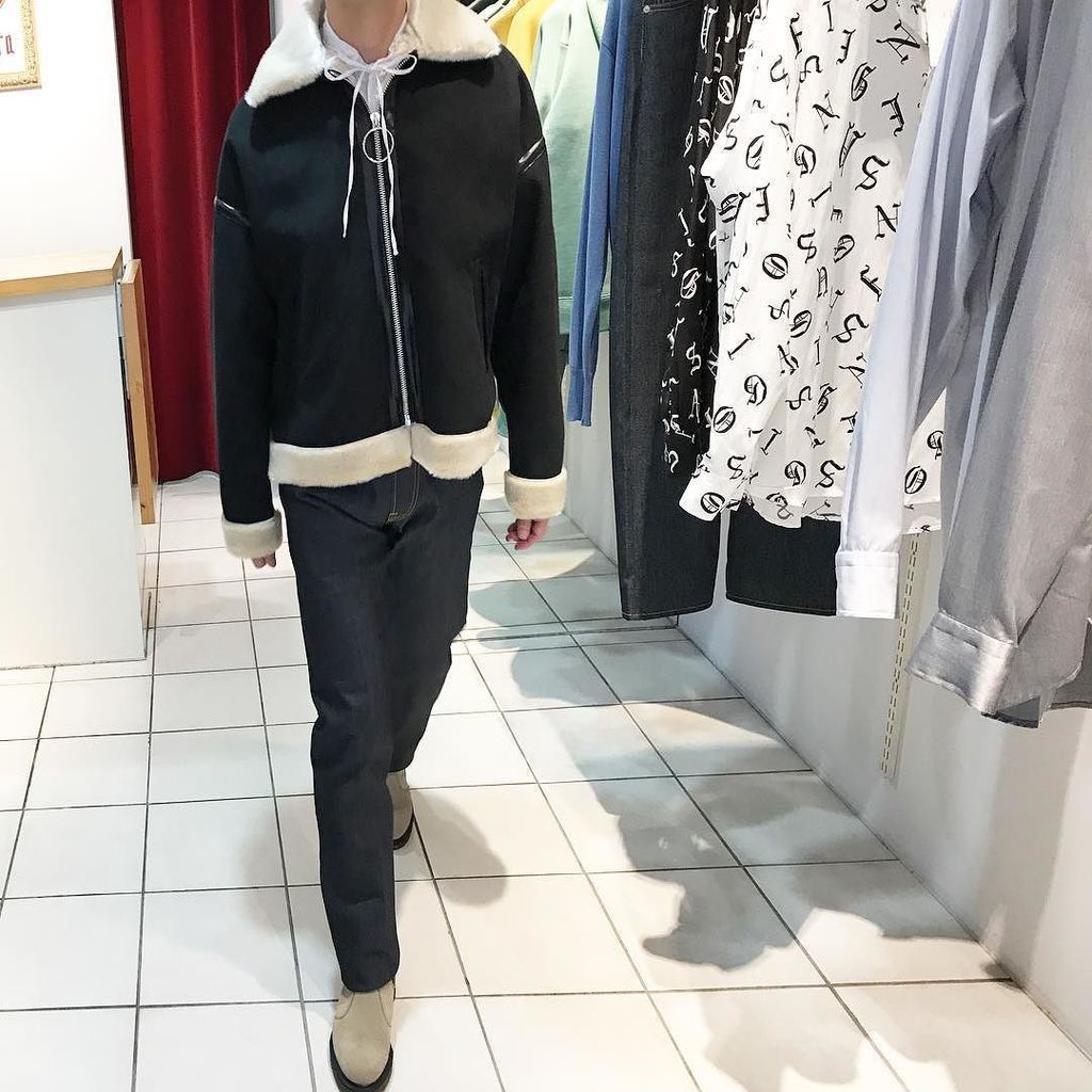 NEON SIGN ネオンサイン B-6 フライトジャケット ブラック NEONSIGN