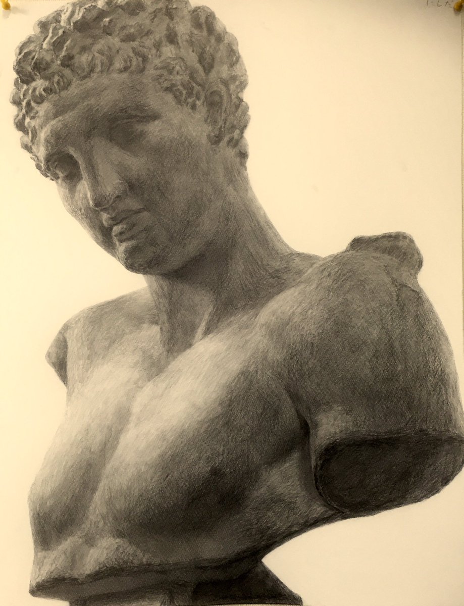 石膏像 ヘルメス デッサン像 美術 芸術 石膏像 ヘルメス デッサン像