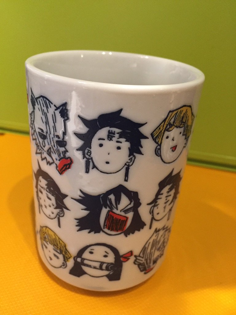 5点セット 新品 鬼滅の刃 へんてこ顔湯のみ 煉獄 杏寿郎 鬼滅