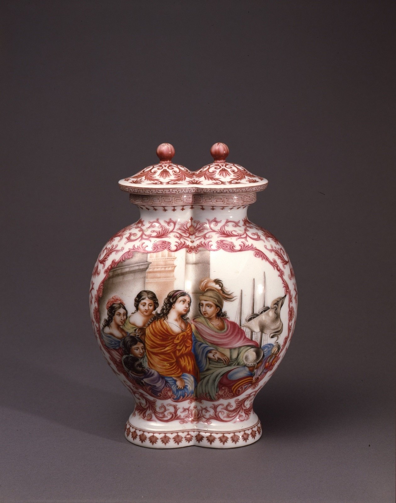 中国美術 七宝焼 琺瑯彩絵花瓶 高さ31cm 台付 美品 中国美術 七宝焼