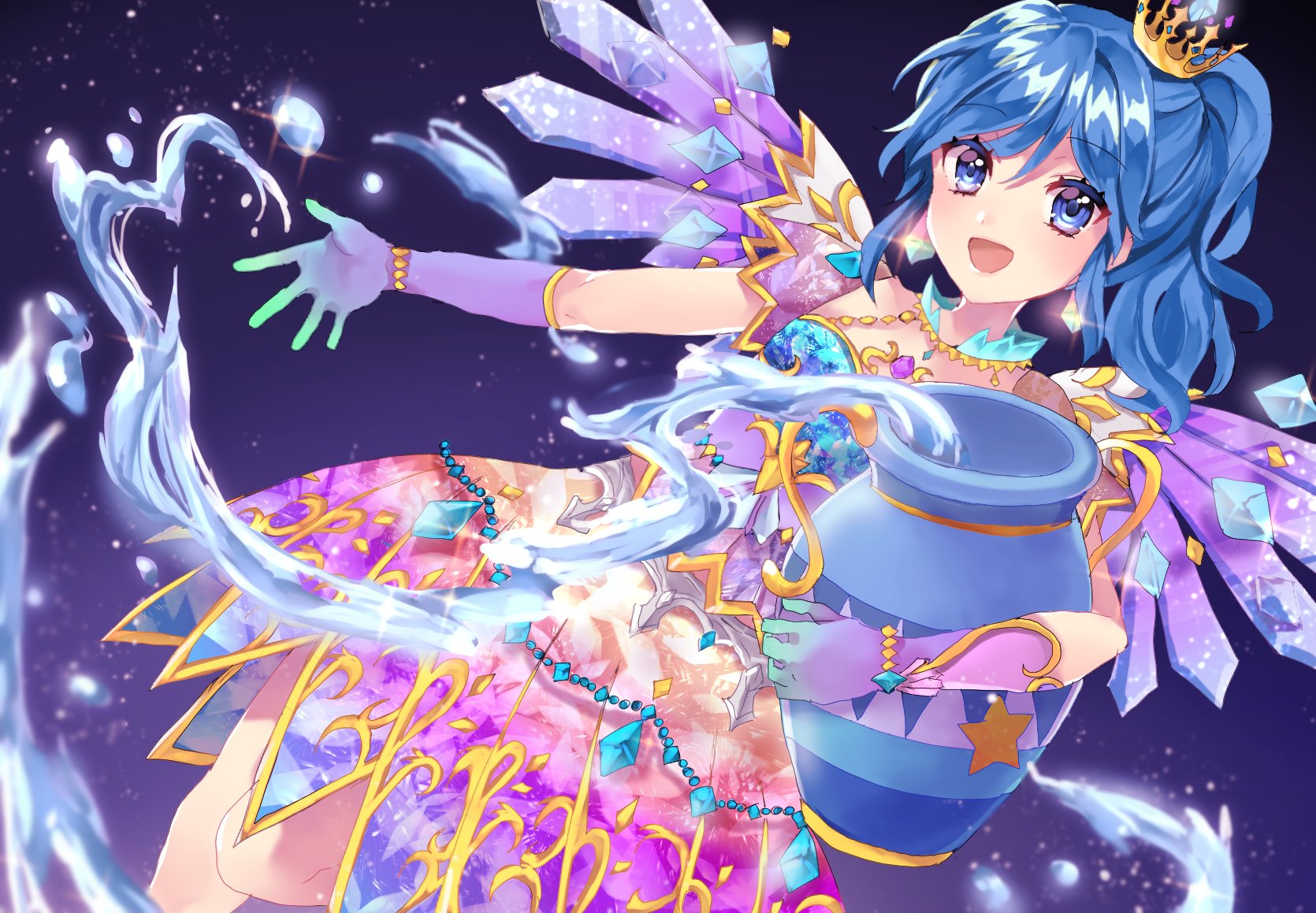 アイカツ 星座ドレス ルーレット クリスタルアクエリアスコーデ 霧矢