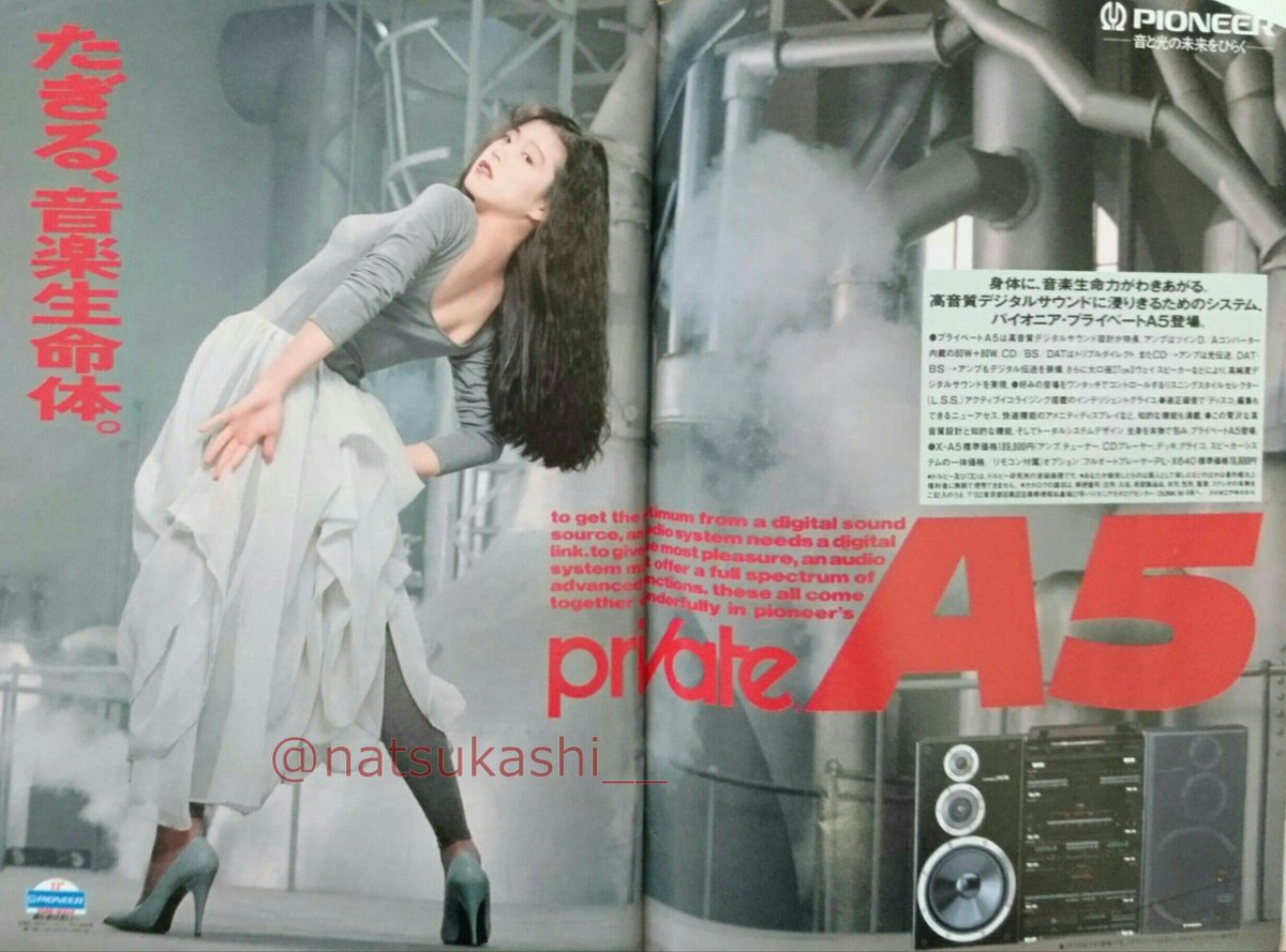 中森明菜 パイオニアAVフェスタ 告知下敷き 中森明菜 パイオニアAV