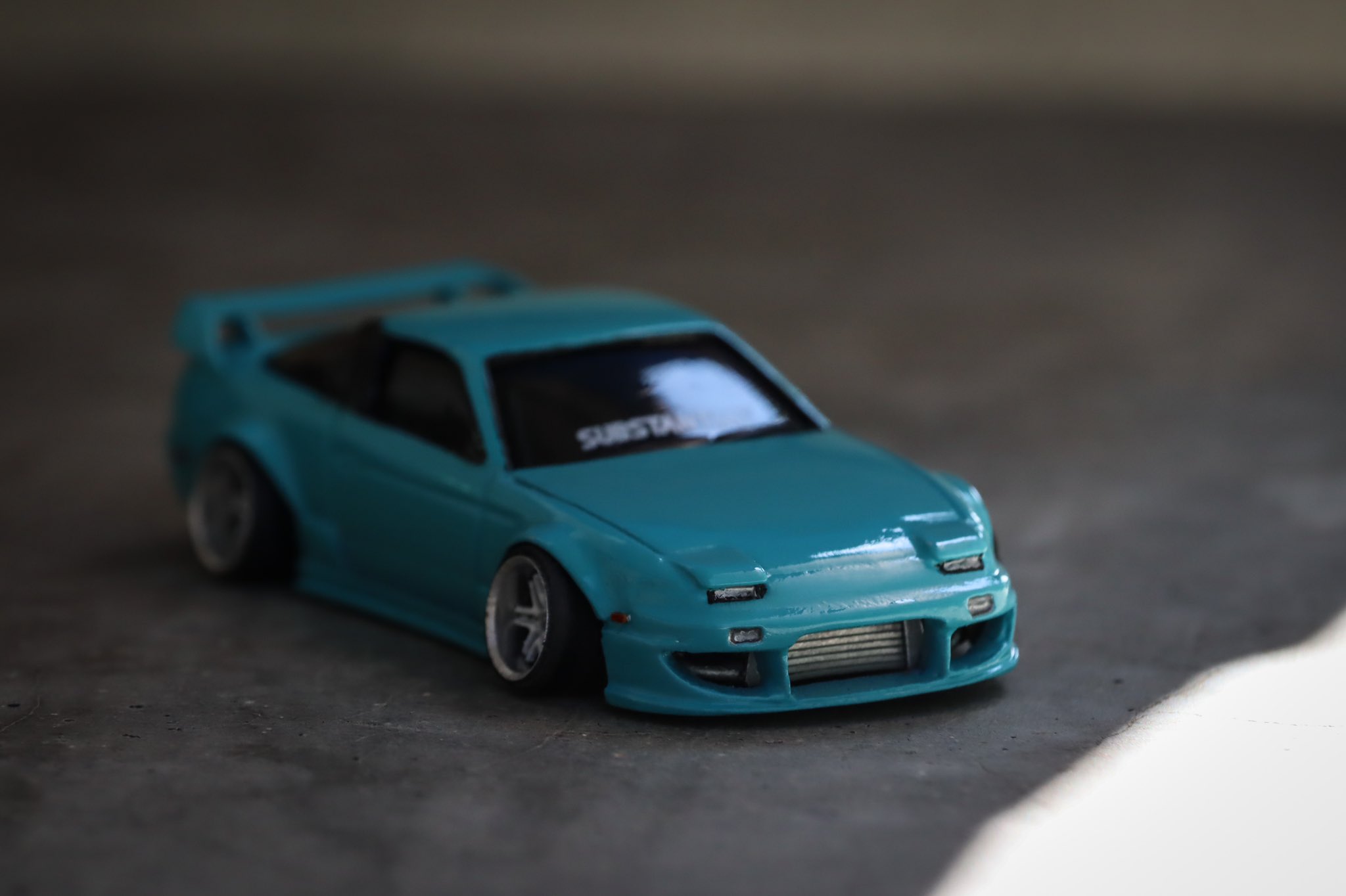 ホットウィールカスタム 日産 180sx フルエアロ ドリ車 深リムトミカ