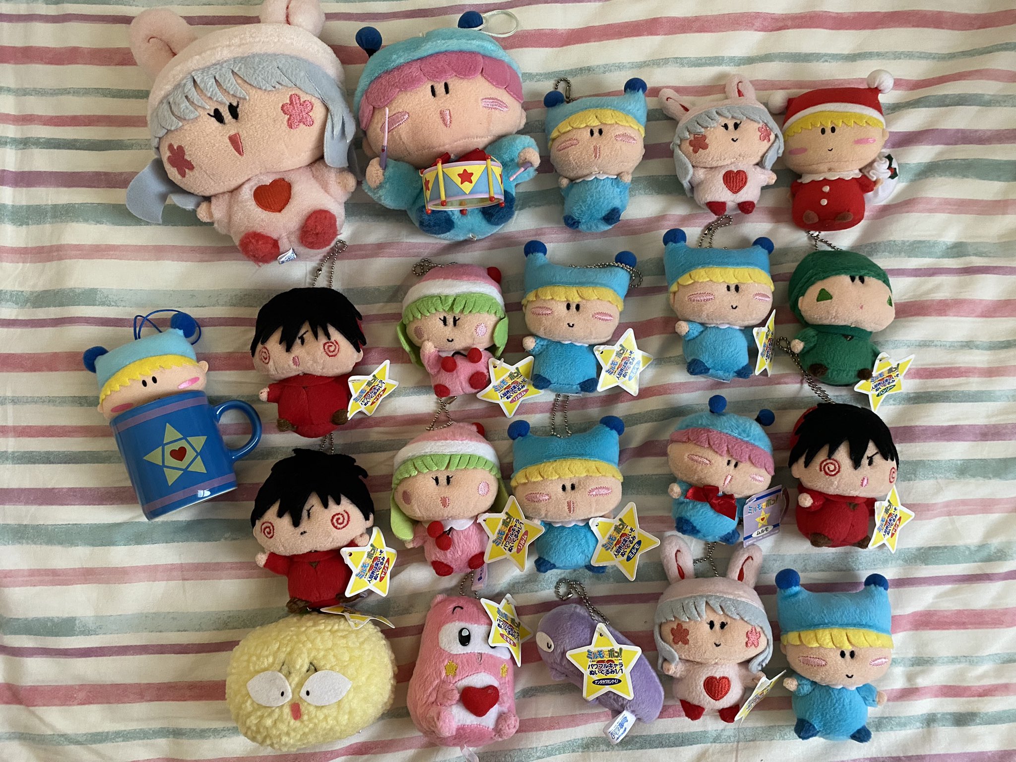 匿名配送】ミルモでポン！ ぬいぐるみ 8個セット 当時品 【匿名配送