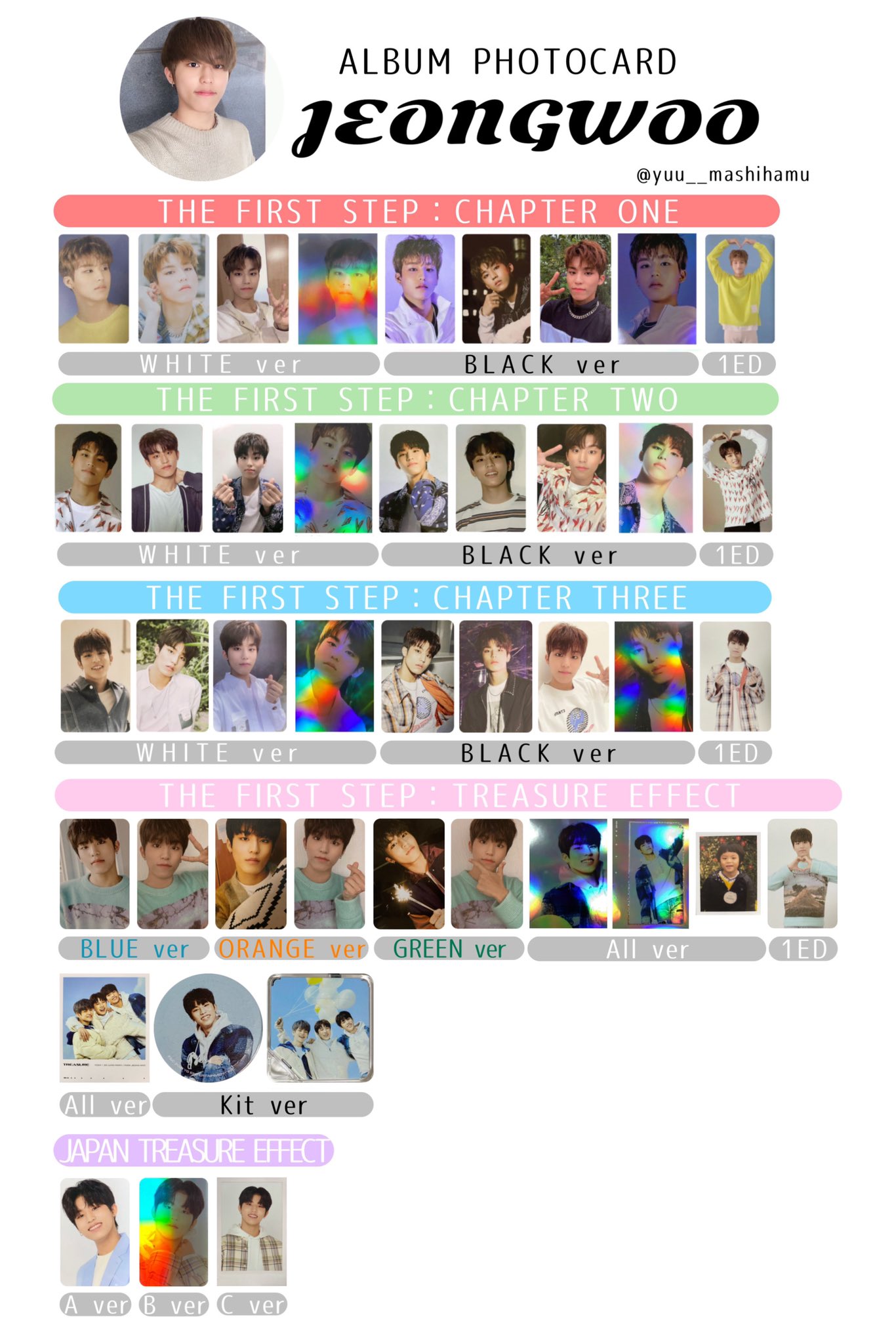 TREASURE ジョンウ トレカ まとめ売り 販売済み TREASURE ジョンウ