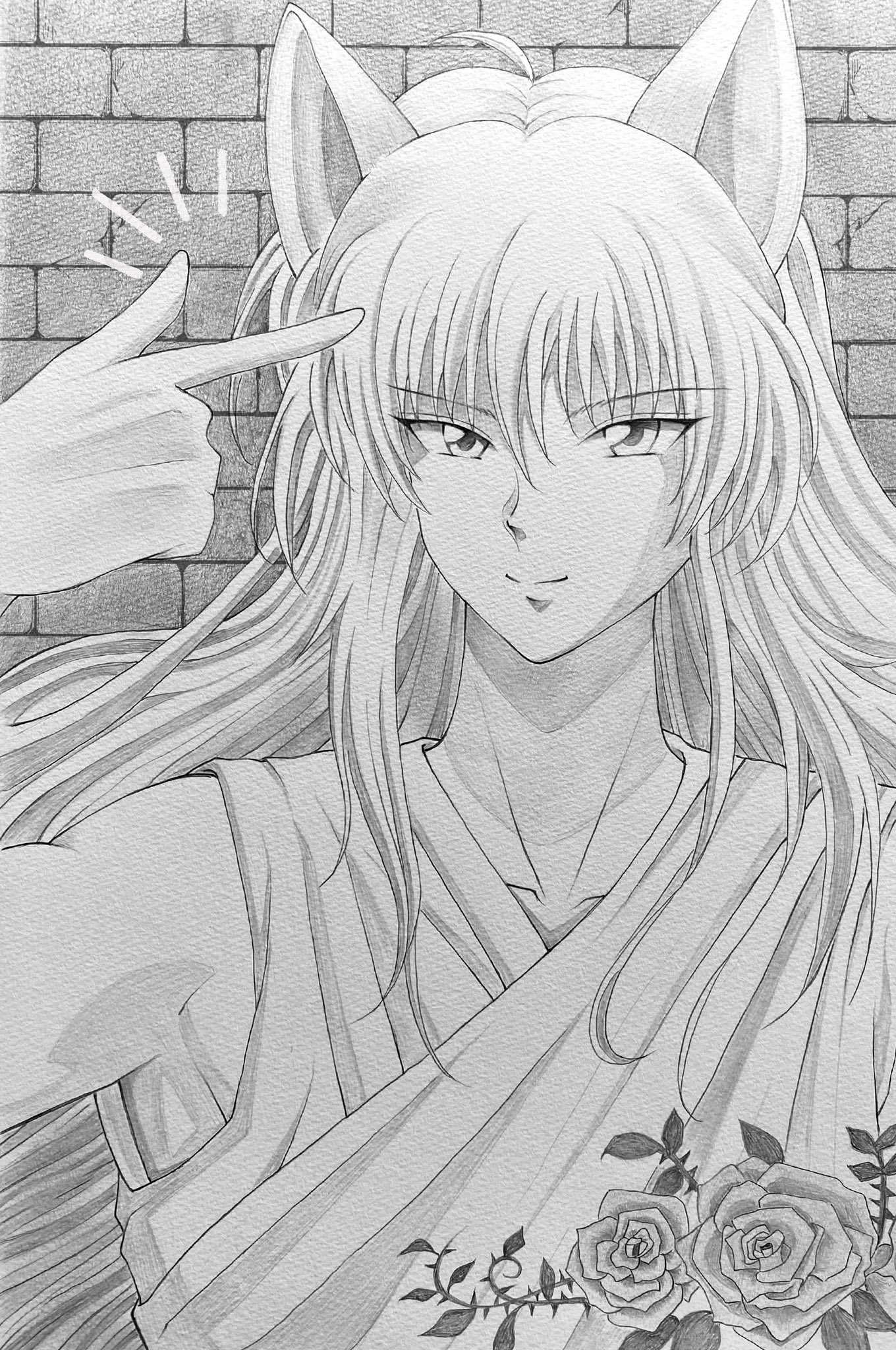 幽遊白書 蔵馬 妖狐蔵馬 複製セル セル画