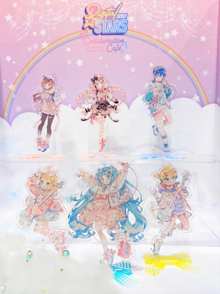 HATSUNE MIKU Digital Stars 2021」コラボカフェの内装のお写真を