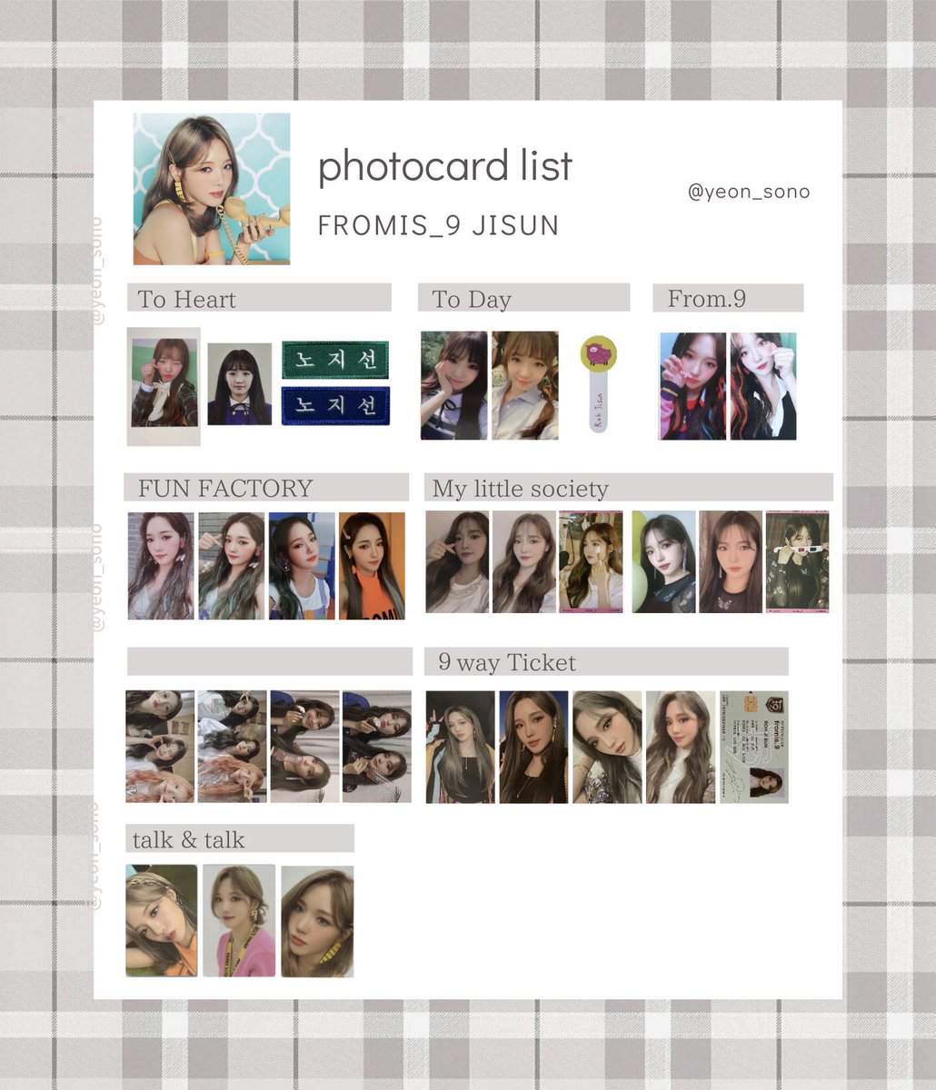 d*9様 fromis_9 トレカ ジホン FCトレーディングカード フォトカー