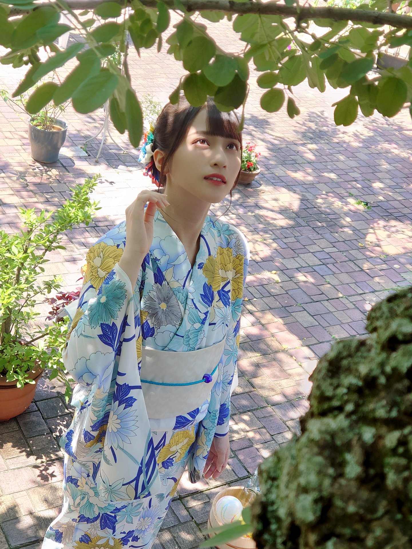 佐々木舞香 直筆 生写真 内緒バナシ 浴衣 ＝LOVE イコラブ