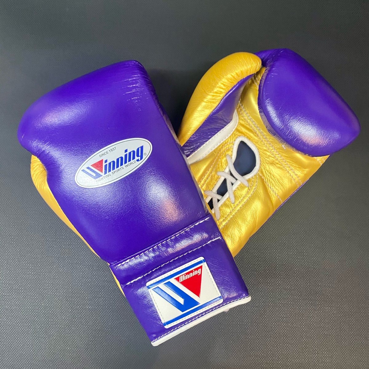 ウイニング winning ボクシンググローブ 16オンス 紫／金 ウイニング