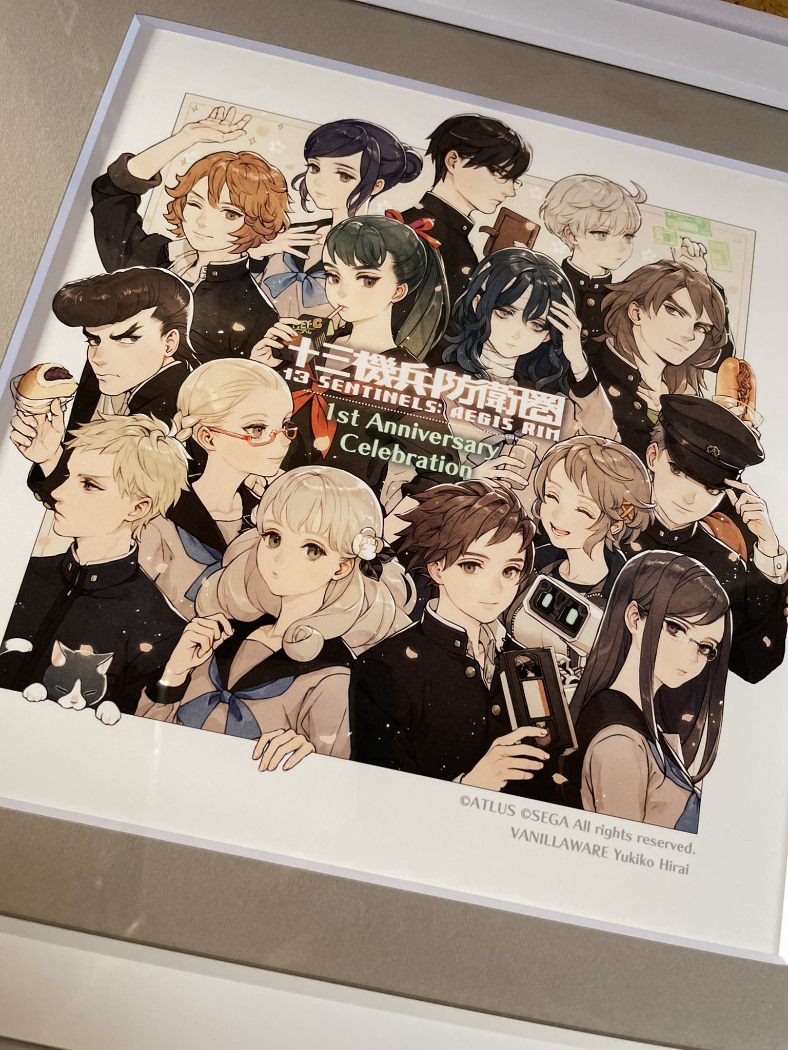 十三機兵防衛圏 複製原画A アートグラフ キャラファイングラフ 十三機