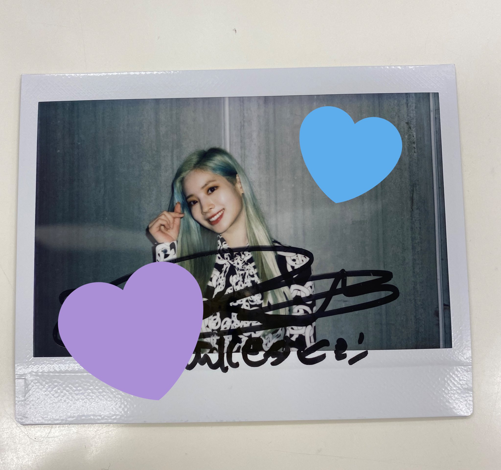 TWICE ダヒョン Perfect World 直筆サイン入りチェキ 【公式通販】