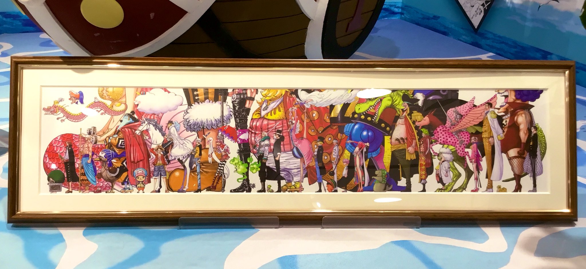 ワンピース 高級複製原画 麦わら大船団 麦わらストア2周年 Amazon.co