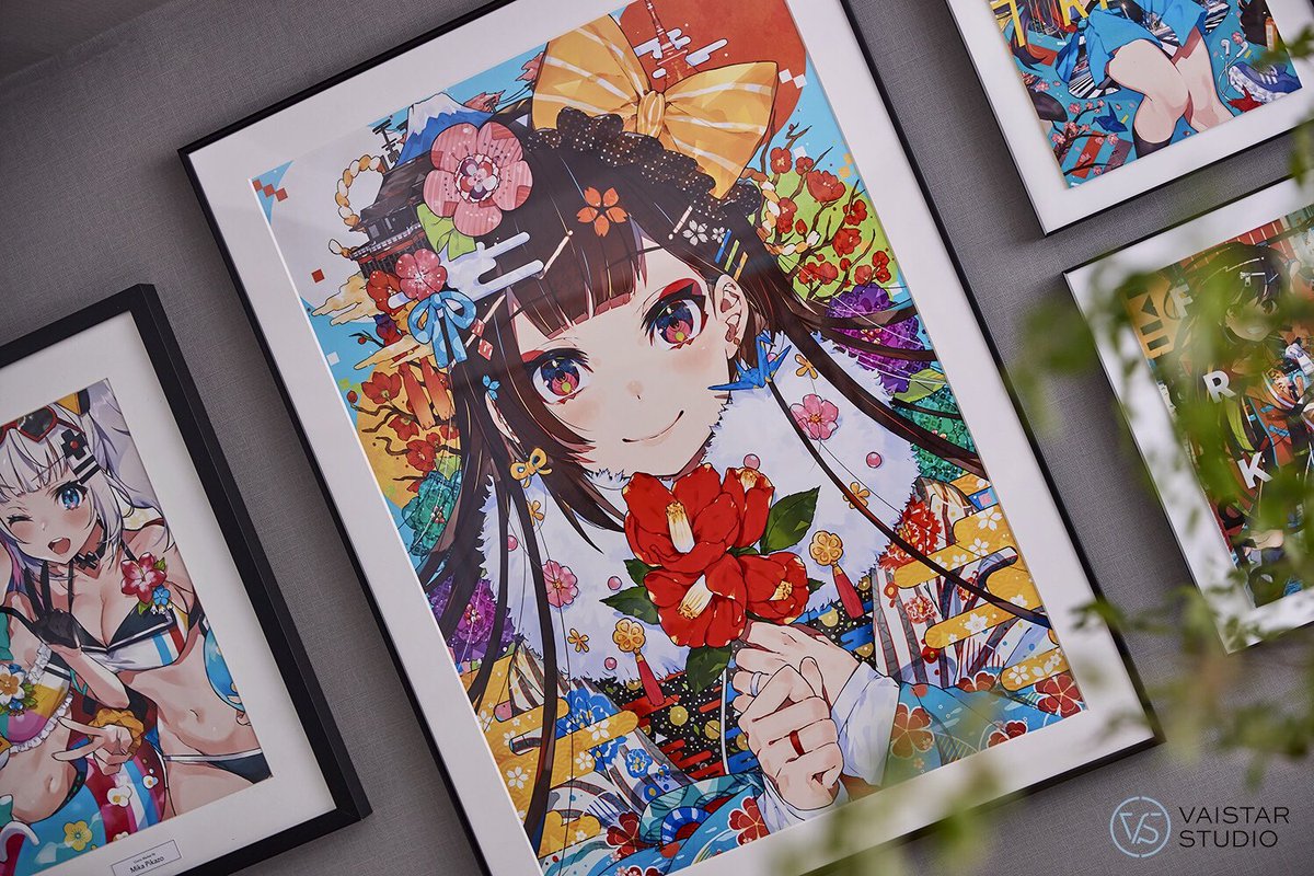希少】Mika Pikazo ミカピカゾ 複製原画 「POP」 A3変形 Mika Pikazo