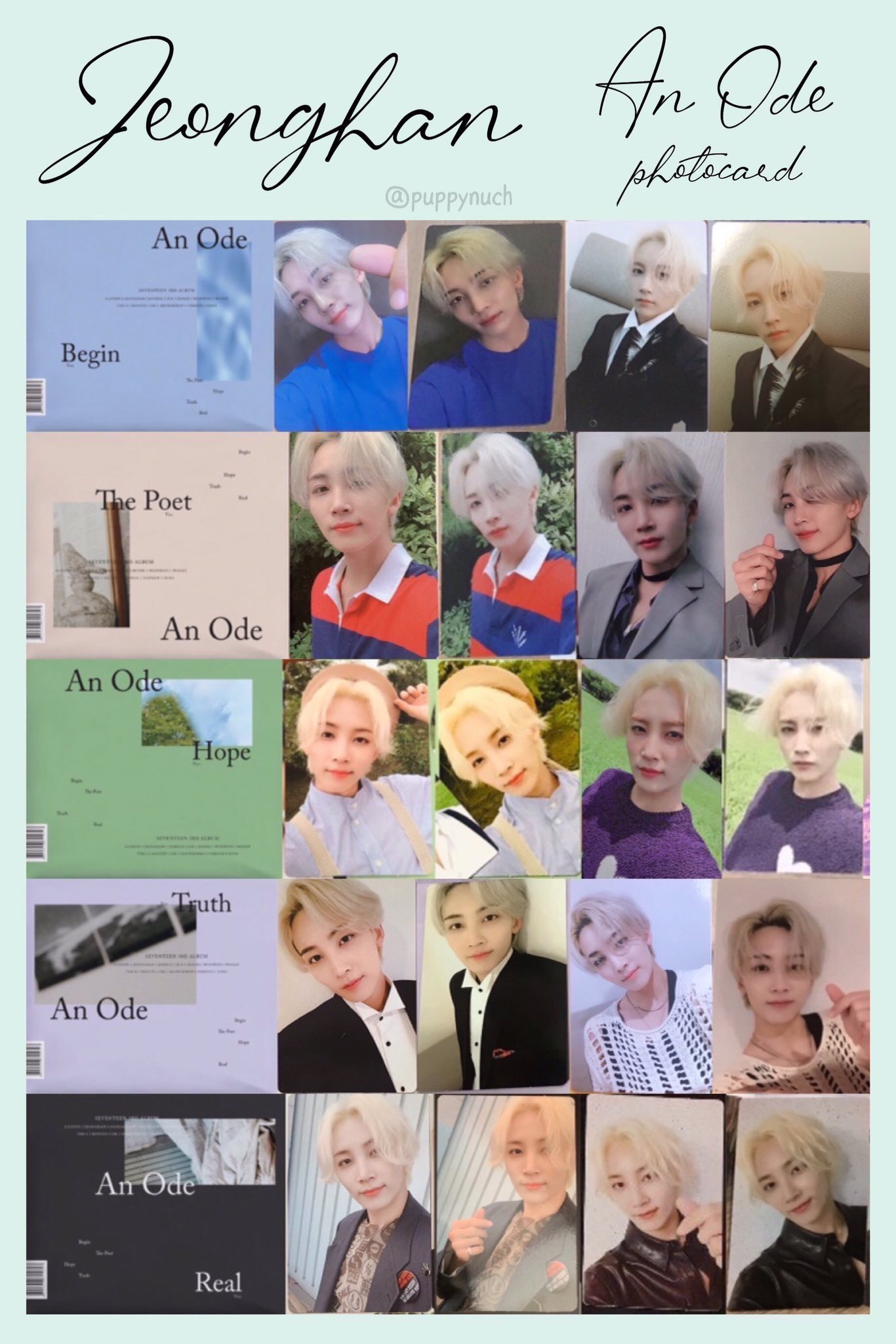 SEVENTEEN セブチ サノク トレカ AnOde Fear 독 ジョンハン SEVENTEEN