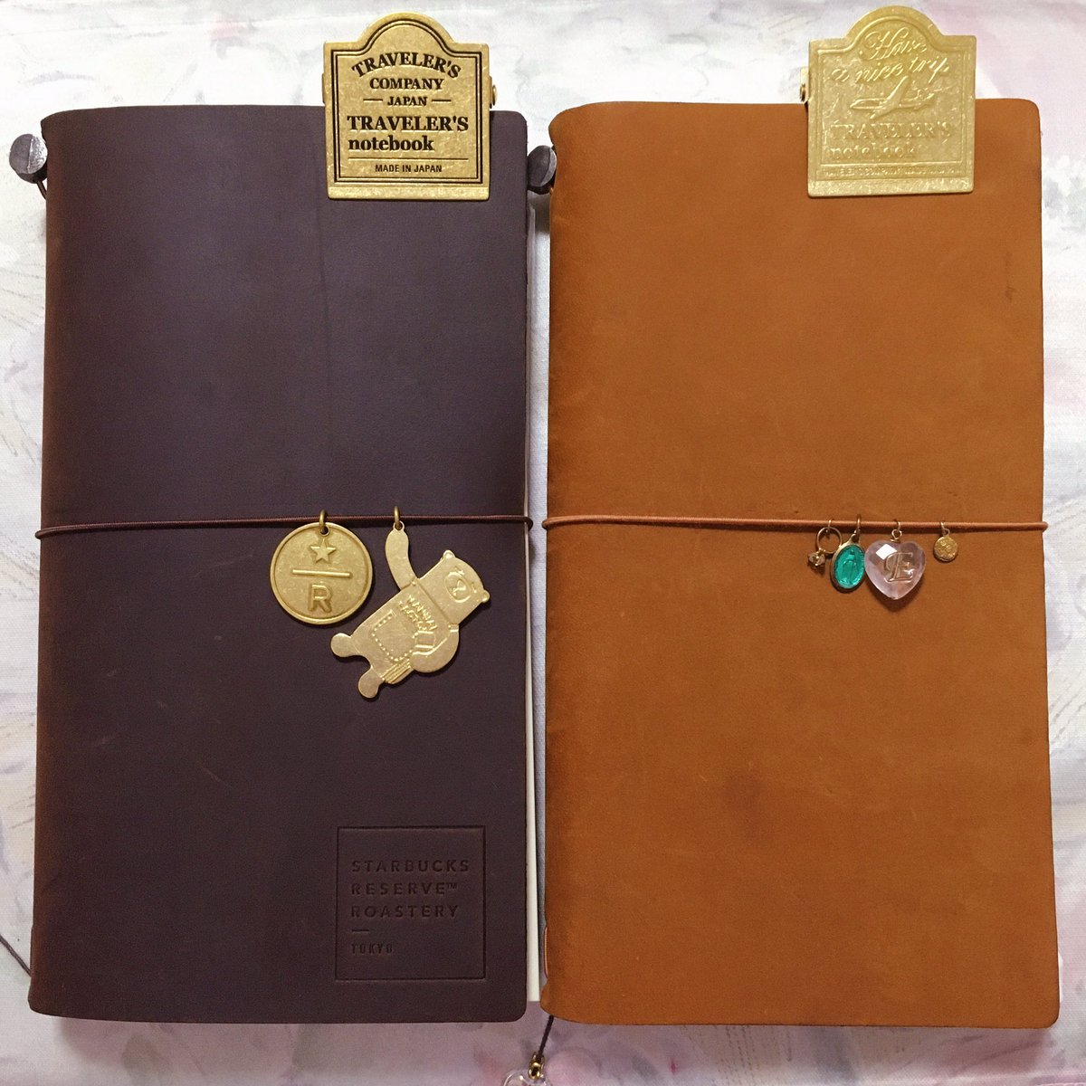 スターバックストラベラーズノートパスポートサイズ・ブラスタグマグ