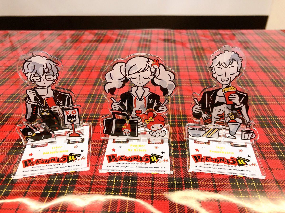 ペルソナ ペルソナ5 サンリオ カフェ 缶バッジ 主人公 雨宮蓮