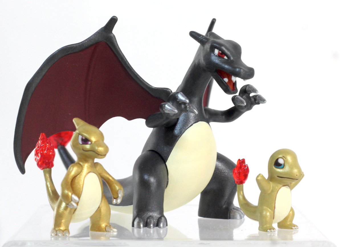 ゆう・途中経過】ポケプラ ホウオウ リザードン 色違い 塗装完成品