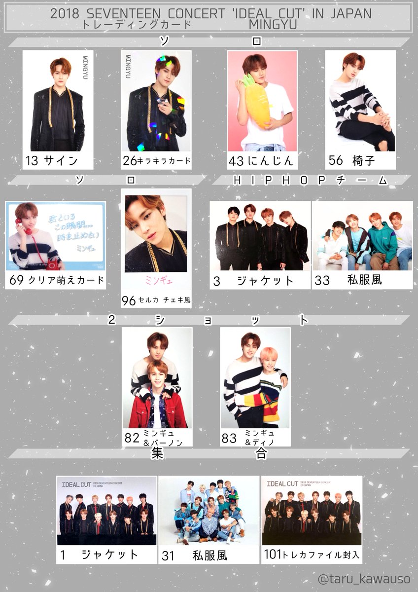 SEVENTEEN IDEAL CUT トレカセット SEVENTEEN IDEAL CUT トレカセット