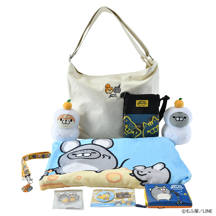 ボンレス犬とボンレス猫 福袋 ハッピーバック ぬいぐるみ 鏡餅