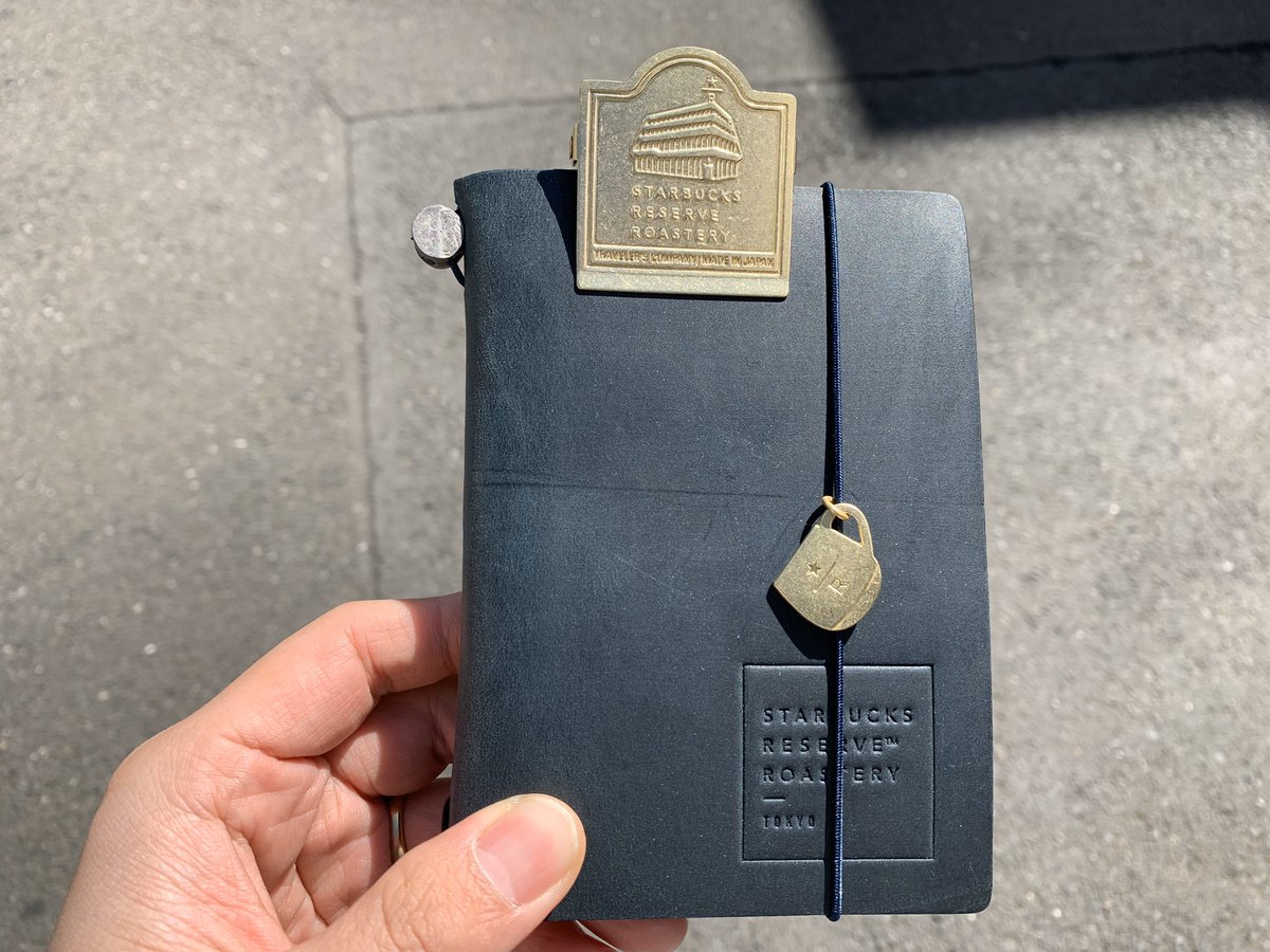スターバックストラベラーズノートパスポートサイズ・ブラスタグマグ