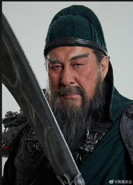 陸樹銘（三国演義『関羽』役俳優）直筆サイン入り巻軸 陸樹銘（三国