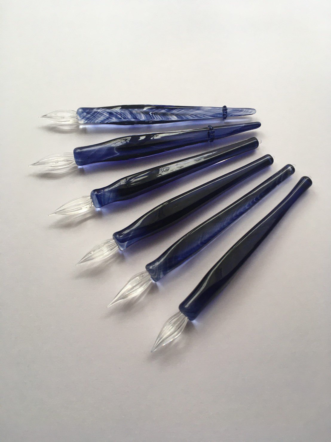 Shoko Yamazaki ガラスペン 黒群青