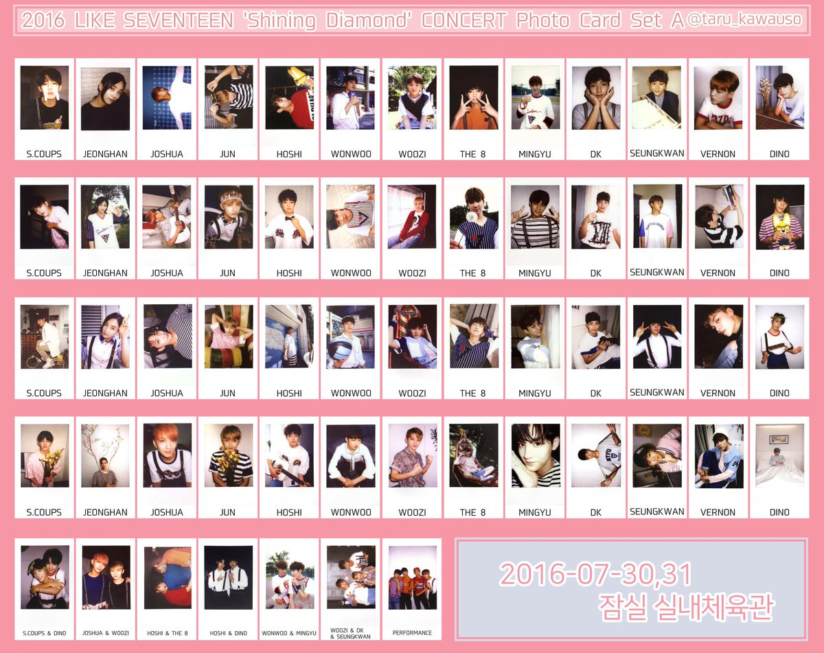 SEVENTEEN DIAMONDEDGE photocardset Seventeen - Official Photocard