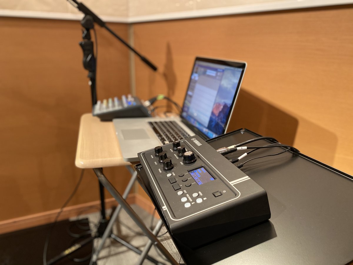 YAMAHA EAD10とオーディオインターフェイス(USB接続のアナログミキサー