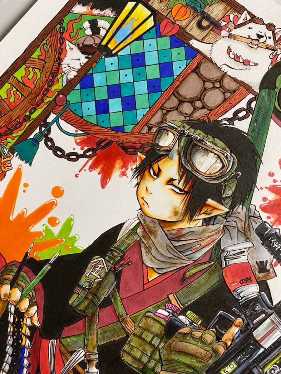 地獄玉手箱」キービジュアル兼原寸大複製原画集カバーイラスト