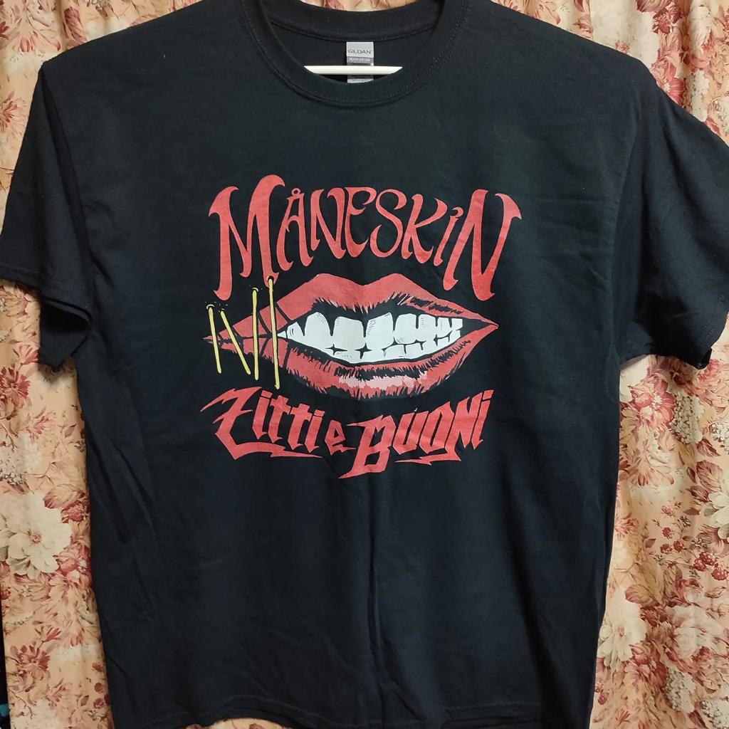 新品 黒 L マネスキン MANESKIN 日本限定 JAPAN Tシャツ Måneskin