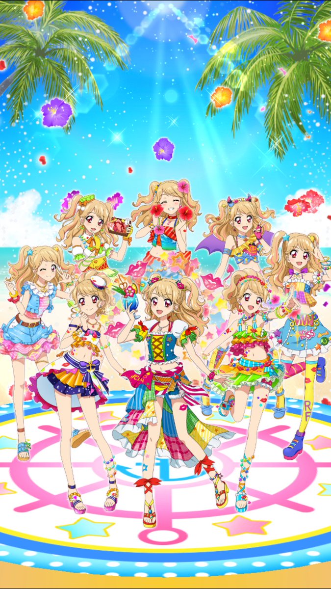 アイカツ 夏樹みくる リゾートキャンサーコーデ 星座ドレス ルーレット