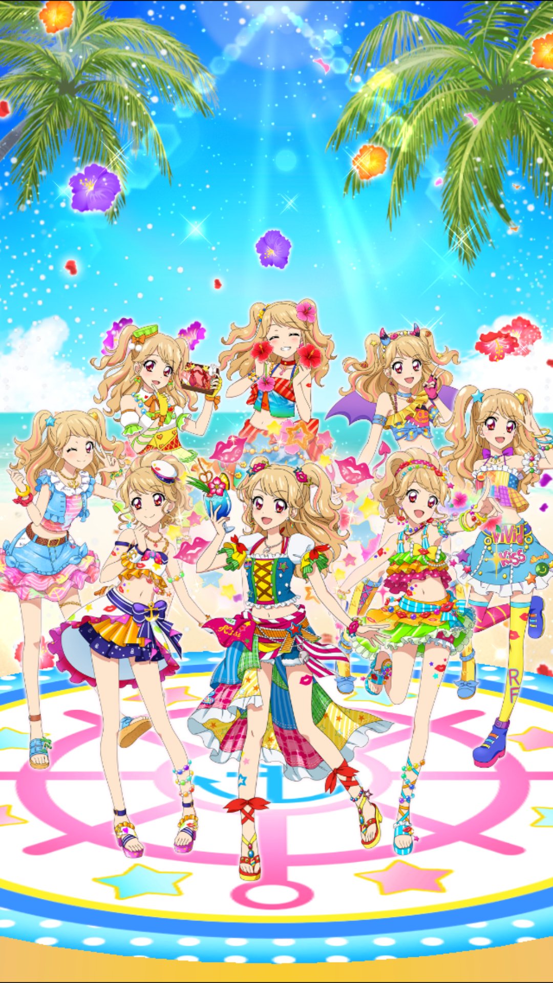 アイカツカード リゾートキャンサーコーデ 夏樹みくる 星座ドレス