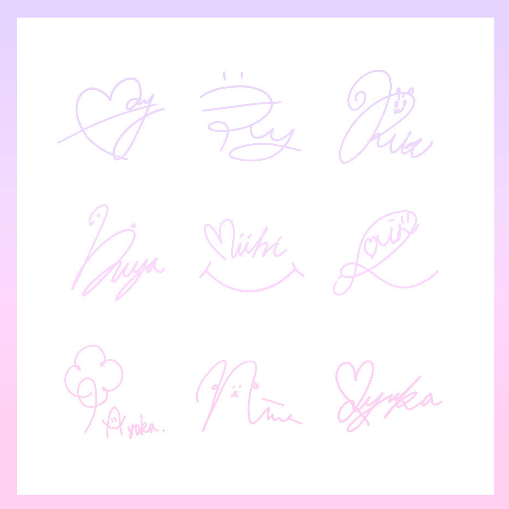 NiziU コラボ 全員直筆サイン NiziU コラボ全員直筆サイン