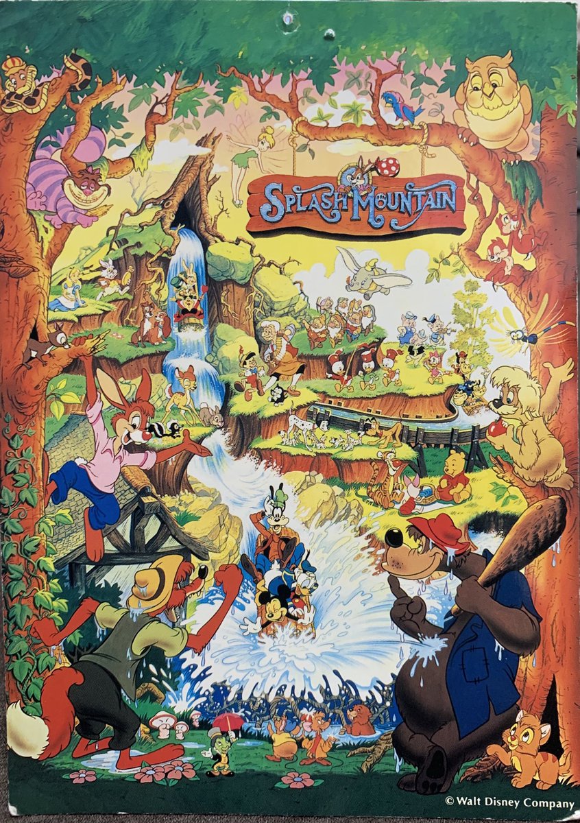 昔パークで売っていたスプラッシュマウンテンのポストカード
