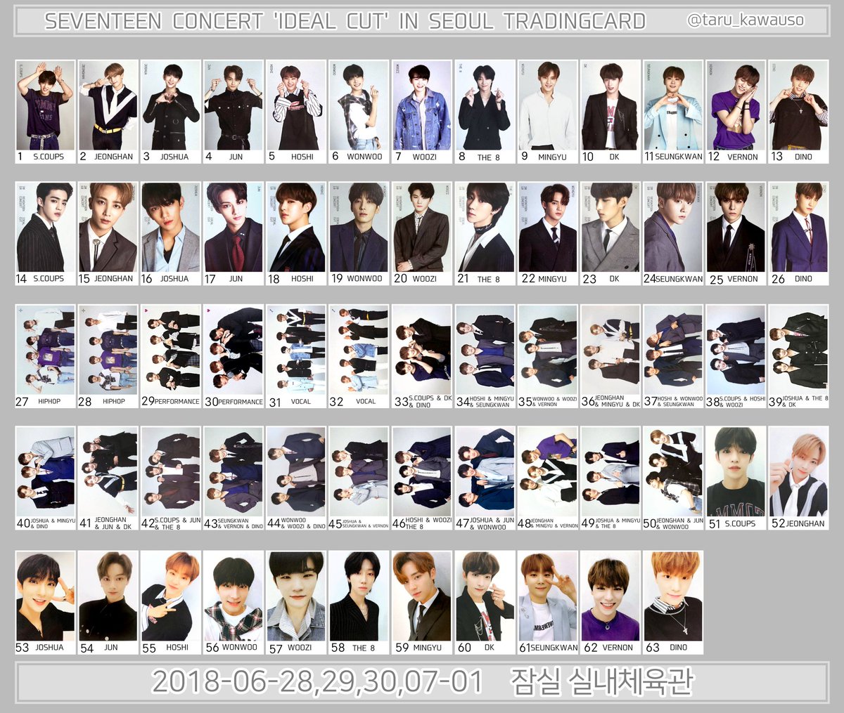 限定価格】seventeen ideal cut トレカ