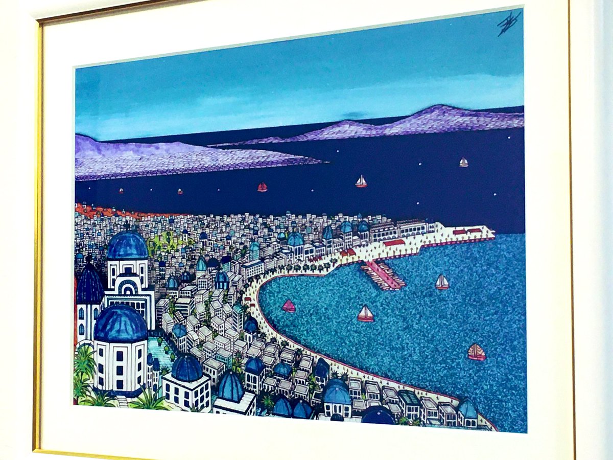 k*a様 ヨハン・ペラトーネル 紙 ミクストメディア版画 「ニューヨーク