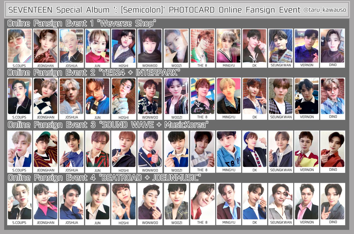 SEVENTEEN ヨントン トレカ セミコロン ビートロード セット SEVENTEEN