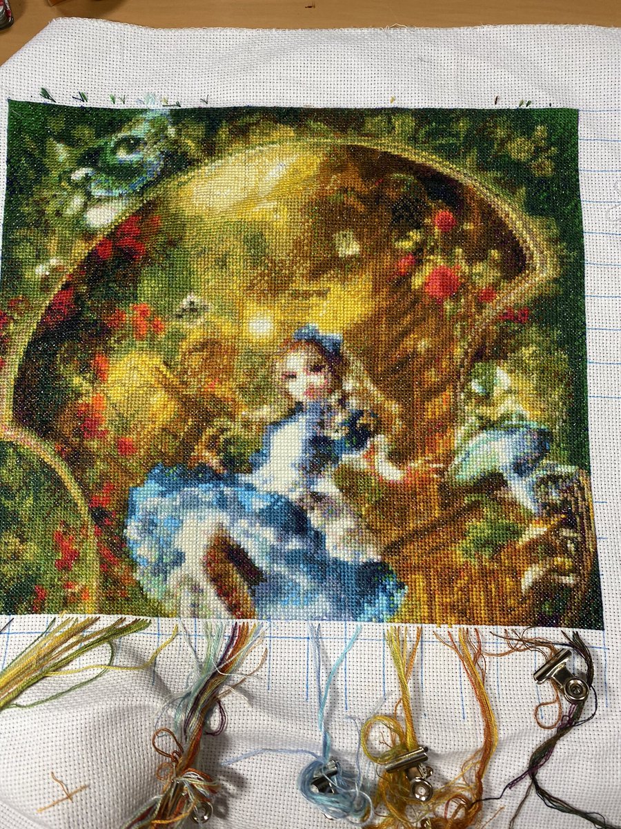 アメリカHAED社25カウントクロスステッチ刺繍完成品