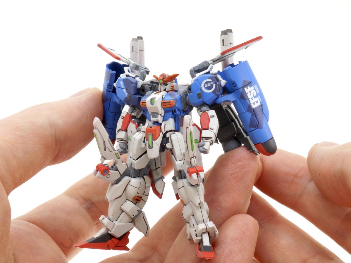 食玩ガンダムアーティファクトのEx-S全塗装で完成！500円でこんなに