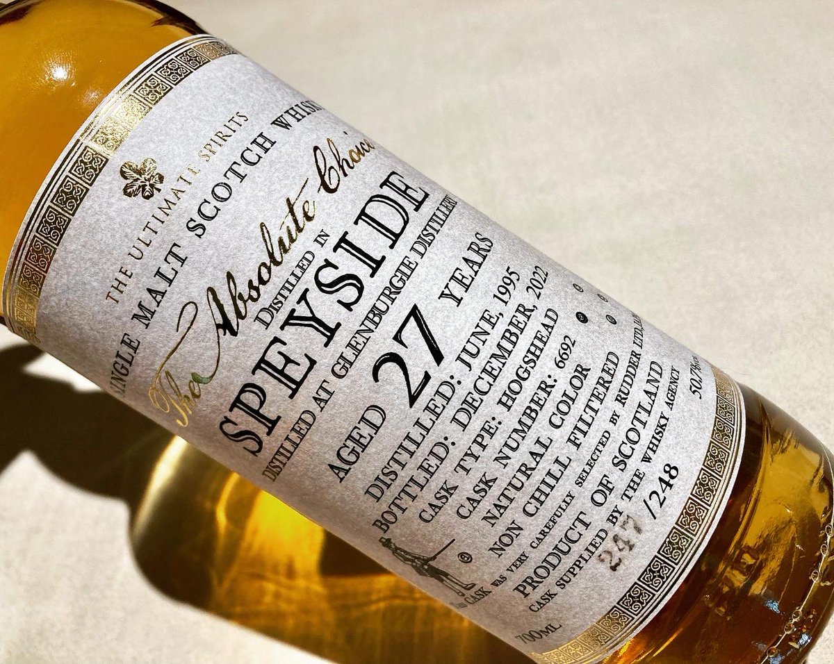 グレンバーギー 1995 27年・ウイスキーエージェンシー・Glenburgie