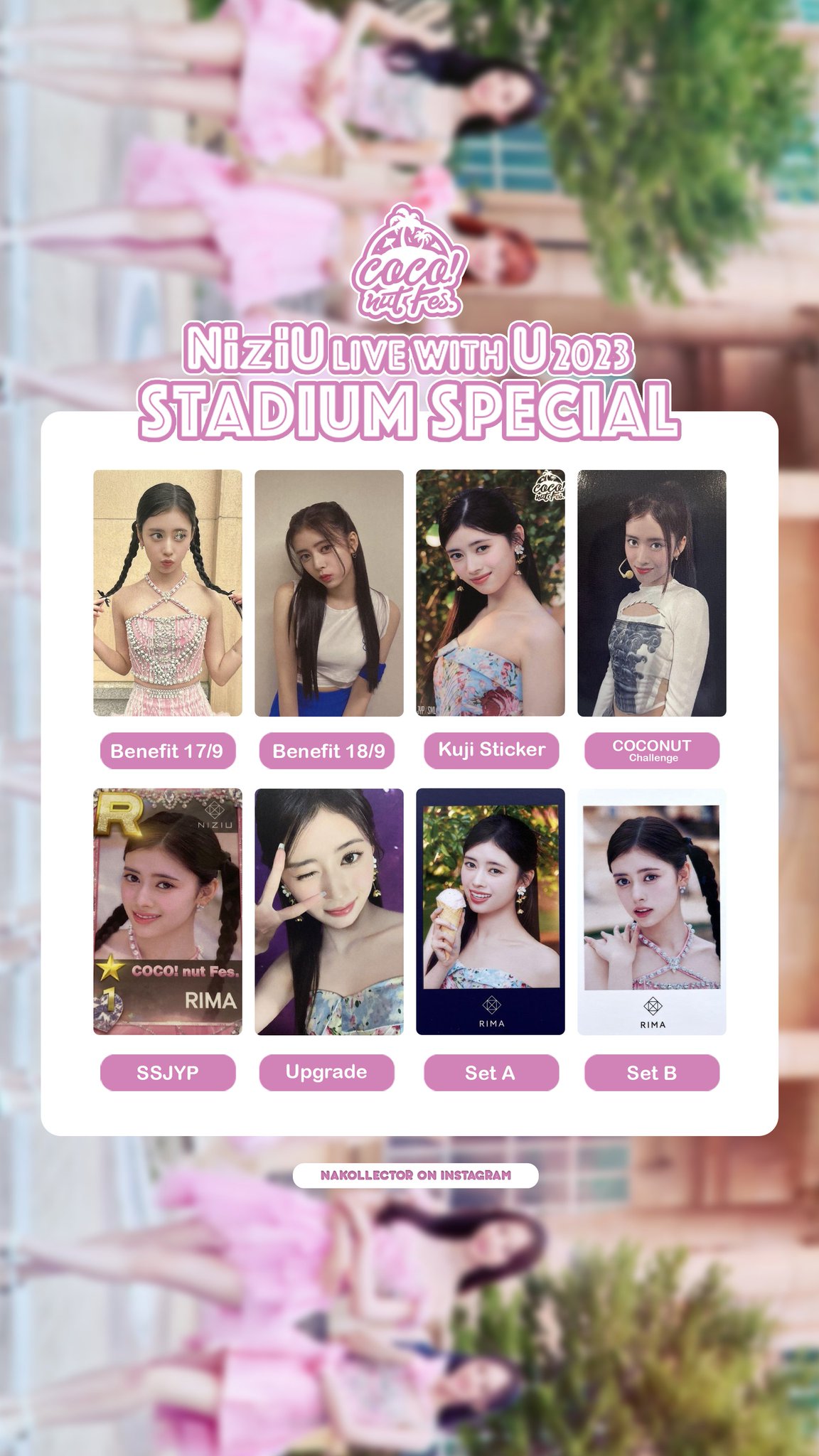 NiziU coconut fes スタジアム 会場限定トレカ NiziU coconut fes