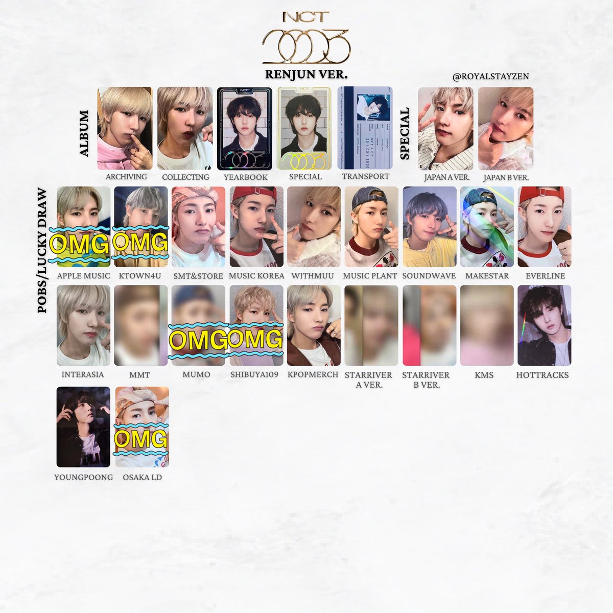 公式】GoldenAge MusicPlant ジェミン トレカ 公式】GoldenAge